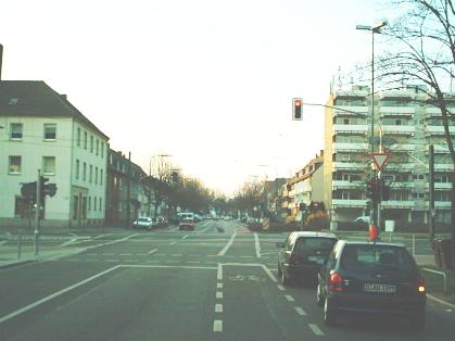  Bild: Kreuzung Fleher Str. / Aachener Str. / An der Viehlingshecke / Ulenbergstr., Richtung Norden 