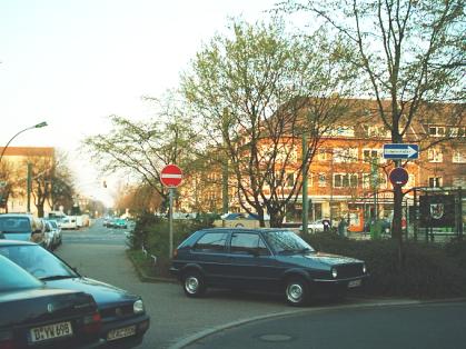  Bild: Kreuzung Fleher Str. / Aachener Str. / An der Viehlingshecke / Ulenbergstr., Richtung Osten 