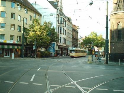  Bild: Kreuzung Lorettostr. / Martinstr. / Bilker Allee / Gladbacher Str., Richtung Norden 