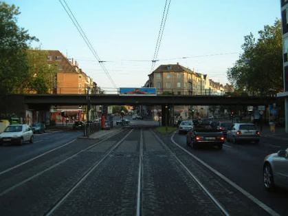  Bild: Kreuzung Corneliusstr. / Hildebrandtstr. / Zimmerstr. / Erasmusstr., Richtung Süden 