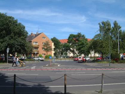  Bild: Kreuzung Fleher Str. / Sternwartstr. / Im Dahlacker, Richtung OstenSüdosten 