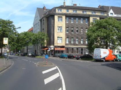  Bild: Kreuzung Martinstr. / Fleher Str. / Suitbertusstr., Richtung Norden 