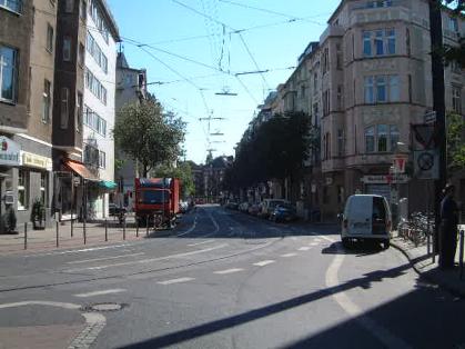  Bild: Kreuzung Kirchfeldstr. / Morsestr. / Keplerstr. / Fürstenplatz, Richtung SüdenSüdwesten 