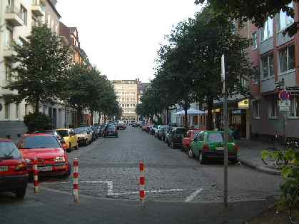  Bild: Kreuzung Wissmannstr. / Bürgerstr., Richtung Süden 